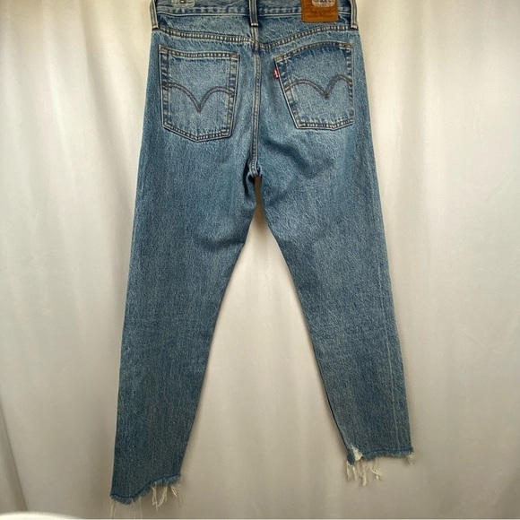 Levi’s Wedgie Straight Leg Ankle Denim Jean 27W 27L Medium Wash Flawless - Picture 5 of 16